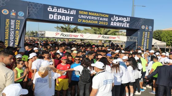 النتائج النهائية لدورة الأولى لتظاهرة نصف الماراطون الجامعي ابن زهر أكادير 2022