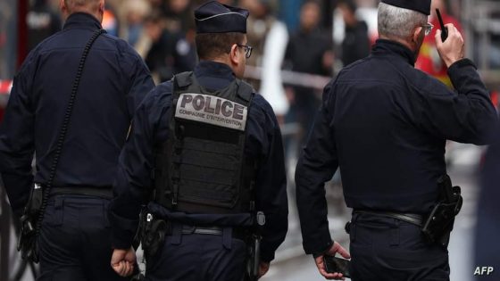 French police secure the street after several shots were fired along rue d'Enghien in the 10th arrondissement, in Paris on December 23, 2022. - Two people were killed and four injured in a shooting in central Paris on December 23, 2022, police and prosecutors said, adding that the shooter, in his 60s, had been arrested. The motives of the gunman remain unclear, with two of the four injured left in a serious condition, the French officials said. (Photo by Thomas SAMSON / AFP)