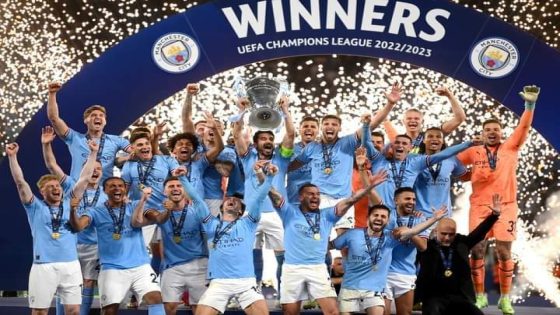مانشستر سيتي يفوز على الإنتر ويتوج بطلًا لدوري أبطال أوروبا ويحقق الثلاثية
