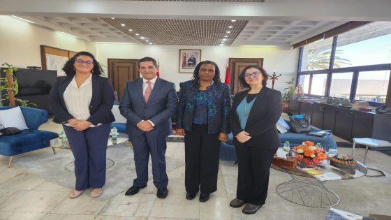 والي جهة سوس ماسة سعيد امزازي يستقبل السيدة Speciose Hakizimana ممثلة منظمة اليونيسيف بالمملكة المغربية