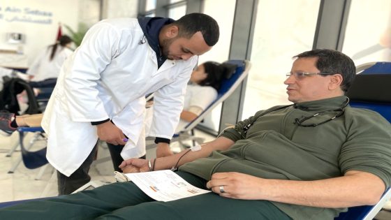 مستخدمو وأطر المستشفى الخاص عين السبع يشاركون بكثافة في عملية التبرع بالدم