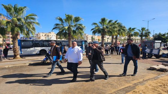 رئيس جماعة إنزكان في زيارة ميدانية إعدادية لإنجاز مشروع تهيئة الطريق الوطنية الرابطة بين مدارة نادي الضباط ومطار المسيرة 