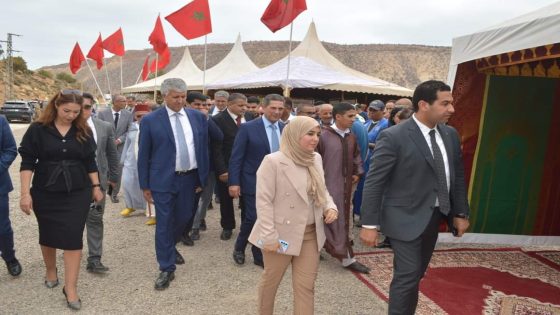 سعيدامزازي والي جهة سوس ماسة رفقة محمدصديقي وزير الفلاحة والصيد البحري والتنمية القروية يشرفان على إنطلاقة عدة مشاريع للتنمية الفلاحية والقروية في إطار المخطط الفلاحي الجهوي لاستراتيجية الجيل الأخضر