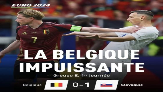 المنتخب السلوفاكي يفاجئ بلجيكا وتهزمها في كأس أمم أوروبا