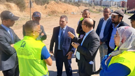 والي جهة سوس ماسة يتفقد أشغال الشطر الثالث من الطريق المداري شرق–غرب بأكادير
