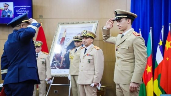 بتعليمات ملكية سامية ولي العهد الأمير مولاي الحسن يترأس حفل تخرج فوجين بالكلية الملكية للدراسات العسكرية العليا بالقنيطرة