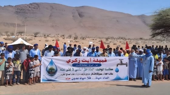 فاصك : ساكنة دوار البرج تحتج للمطالبة بالماء الصالح للشرب