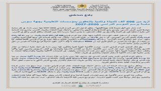 لدخول المدرسي بجهة سوس ماسة أزيد من 698 ألف تلميذ ومواصلة توسيع العرض وتعزيز مدارس الريادة