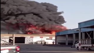 الدشيرة الجهادية : حريق كبير بمستودع للسلع في تاسيلا يستنفر الوقاية المدنية ويخلف خسائر مادية