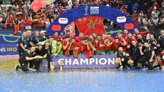 أسود القاعة يواصلون كتابة التاريخ المنتخب المغربي يتوج بكأس إفريقيا للفوتسال للمرة الرابعة تواليا