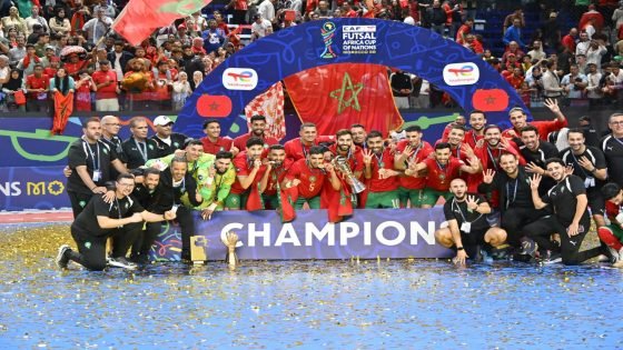 أسود القاعة يواصلون كتابة التاريخ المنتخب المغربي يتوج بكأس إفريقيا للفوتسال للمرة الرابعة تواليا